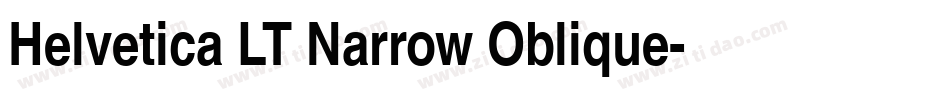 Helvetica LT Narrow Oblique字体转换